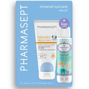 Pharmasept Promo Heliodor Baby Sun Cream Spf 50, 100ml & Mild Bath,...