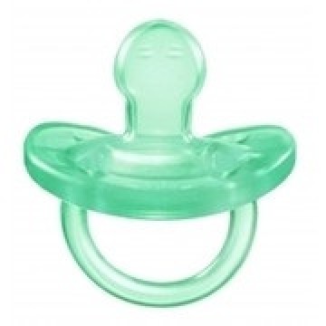 Chicco Physio Soft Pacifier Turquoise all Silicone 6-12m
