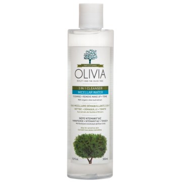 Olivia Cleanser мицеларна вода 3 в 1, вода за премахване на грим 300 мл