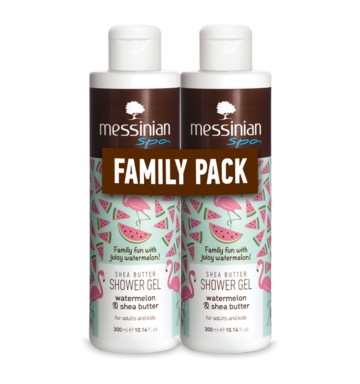 Messinian Spa Shower Gel Watermelon & Shea Butter 2x300ml Messinian Spa Shower Gel Watermelon & Shea Butter 2x300ml