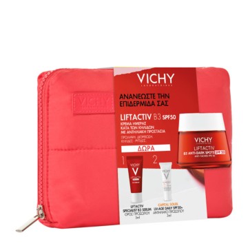 Vichy Promo Liftactiv B3 Anti-Dark Spots SPF50, 50ml & Specialist B3 Serum 5ml & Capital Soleil UV-Age Daily Spf50+, 3ml