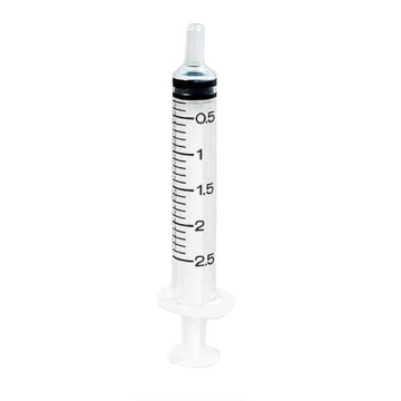 Alfashield Luer Slip 2.5ml Syringe Without Needle 1pc