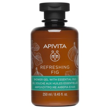 Apivita Refreshing Fig Shower Gel, Shower Gel with Essential Oils 250ml