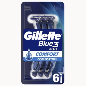 Gillette Blue3 Plus Rasoirs Jetables Confort 6 pcs