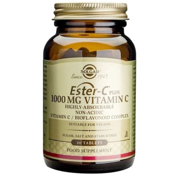 Solgar Ester-C® 1000mg Βιταμίνη C και Βιοφλαβονοειδή, 60 Tablets Solgar Ester-C® 1000mg Βιταμίνη C και Βιοφλαβονοειδή, 60 Tablets