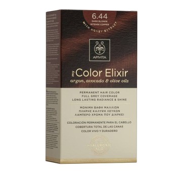 Apivita My Color Elixir 6.44 Βαφή Μαλλιών Ξανθό Σκούρο Έντονο Χάλκινο