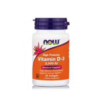 Now Foods Vitamin D3 2000iu 30 Softgels