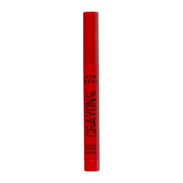 Mon Reve Lip Crayon, Μακράς Διάρκειας Ματ Lipstick 12 True Red