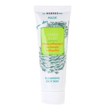 Korres Green Clay Cleansing Mask Зелена глина за мазна кожа 18 мл