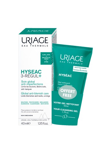 Uriage Promo Hyseac 3-Regul+ Anti Blemish Global Care 40ml & Cleans... Uriage Promo Hyseac 3-Regul+ Anti Blemish Global Care 40ml & Cleans...