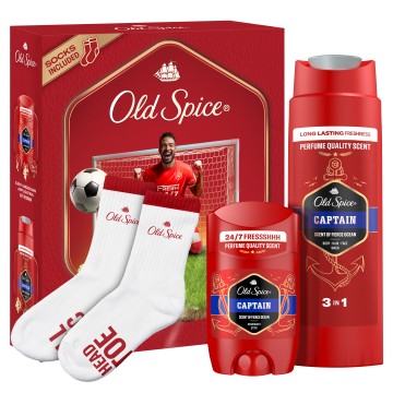 Old Spice Promo Captain with Deodorant Stick, 50ml & Shower Gel & S... Old Spice Promo Captain with Deodorant Stick, 50ml & Shower Gel & S...