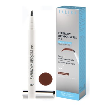 Talika Liposourcils Ink Brown Eyebrow Nourishment & Makeup Pen, Marron 0.8 ml