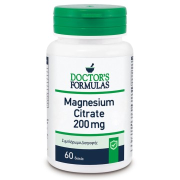 Doctors Formulas Citrate de magnésium 200 mg 60 comprimés
