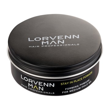 Lorvenn Man Stay In Place Pomade for Medium Hold 4, 80ml Lorvenn Man Stay In Place Pomade for Medium Hold 4, 80ml