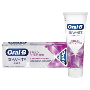 Oral B 3D White Advanced Luxe Glamour Dentifrice Menthe Blanche 75 ml