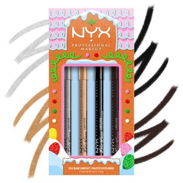 Nyx Professional Epic Wear Liner Kit, 4x1.22g