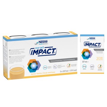 Nestle Oral Impact Γεύση Βανίλια, 3x237ml Nestle Oral Impact Γεύση Βανίλια, 3x237ml