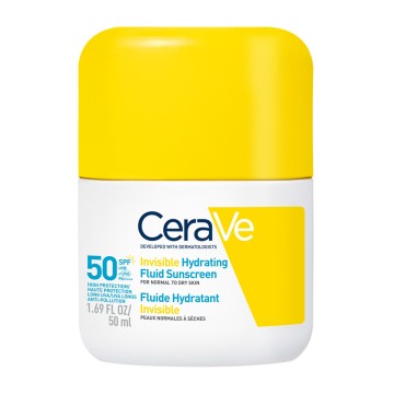 CeraVe Invisible Hydrating Fluid Sunscreen SPF50, 50ml CeraVe Invisible Hydrating Fluid Sunscreen SPF50, 50ml