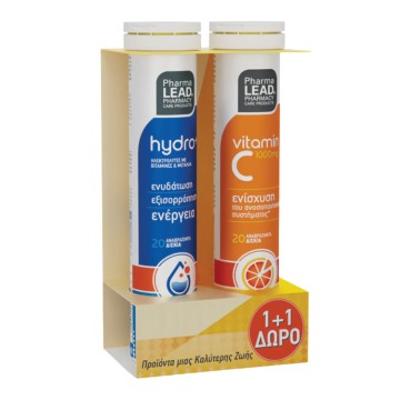 Pharmalead Promo Hydro+ 20 αναβράζοντα δισκία & Vitamin C 1000mg 20...