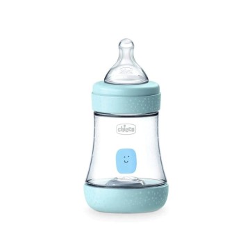 Chicco Πλαστικό Μπιμπερό Perfect 5 Γαλάζιο με Θηλή Σιλικόνης 0+ μην...