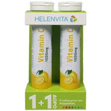Helenvita Promo Vitamin C 1000mg με Γεύση Λεμόνι 2x20 Αναβράζοντα Δ...