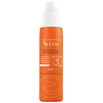 Avène Soins Solaires, Spray Solaire SPF30, Haute Protection, Visage & Corps, 200 ml