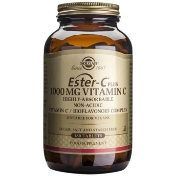 Solgar Ester-C Plus 1000 mg Vitamine C, 180 comprimés