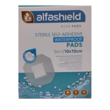 ضمادات لاصقة مضادة للماء من Karabinis Medical Alfashield 10x10cm 5pcs