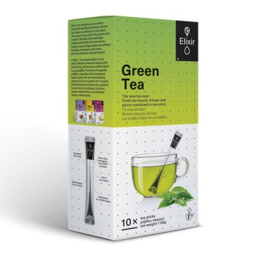 Elixir Green Tea, Πράσινο Τσάι Ceylon 10 Ράβδοι Τσαγιού 20gr