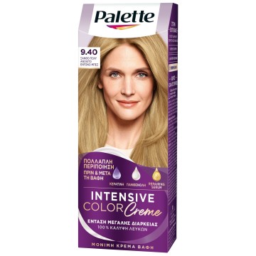 Palette Intensive Color Cream Semi-Set Hair Dye No.9-40 Blonde very light intense Beige, 50ml