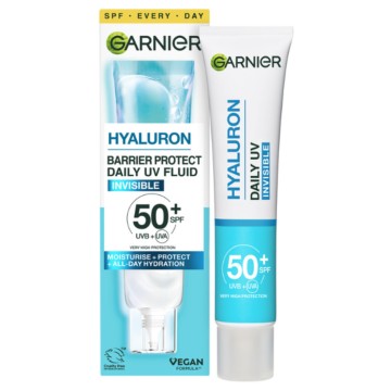 Garnier Hyaluron Barrier Protect Daily UV Fluid Invisible Spf 50+, ...