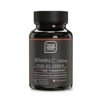 Pharmalead Black Range Vitamin C Plus D3 2000iu 1000mg 120 vegan ta...