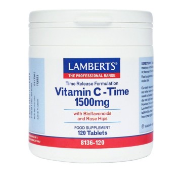 Lamberts Витамин С замедленного высвобождения 1500 мг 120 таблеток