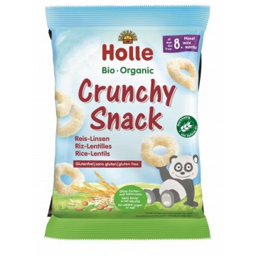 Holle Organic Σνακ με Ρύζι και Φακή 8m+, 25g Holle Organic Σνακ με Ρύζι και Φακή 8m+, 25g