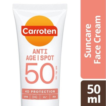 كريم الوجه كاروتين المضاد للشيخوخة والبقع بعامل حماية من الشمس SPF50، 50 مل