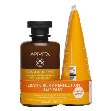 Apivita Promo Keratin Repair Shampoo 250ml & Conditioner 150ml