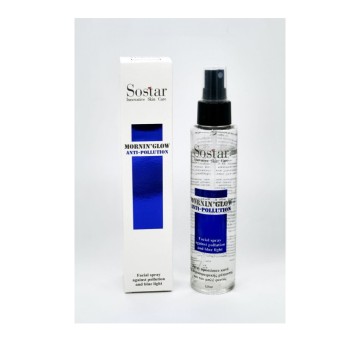 Sostar Mornin Glow Spray Anti-Inquinamento Contro l'Inquinamento Atmosferico e la Luce Blu. 125 ml