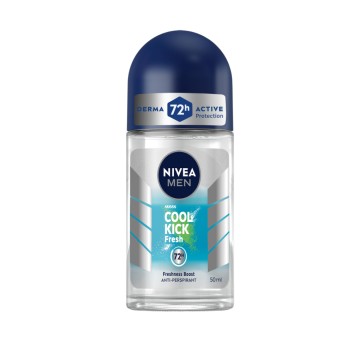 Nivea Men Cool Kick Fresh Roll-On Deodorant 72h, 50ml Nivea Men Cool Kick Fresh Roll-On Deodorant 72h, 50ml