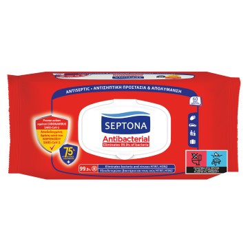 Septona Μαντηλια Refresh 75% Ethanol 60Τεμ. Septona Μαντηλια Refresh 75% Ethanol 60Τεμ.