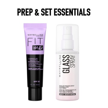 Maybelline Promo Glass Finishing Spray 01 100 ml & Fit Me Luminous and Smooth Primer 30 ml