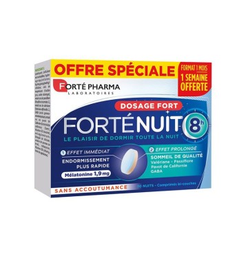 Forte Pharma Fortenuit Добавка для сна 8 часов 30 таблеток