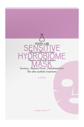 Youth Lab. Sensitive Hydrobiome Sheet Mask, 4 τεμάχια Youth Lab. Sensitive Hydrobiome Sheet Mask, 4 τεμάχια