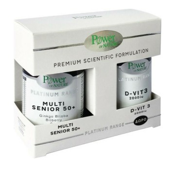 Power Health Promo Platinum Range Multi Senior 50+ 30 Tabletten & Gift D-Vit3 20 Tabletten