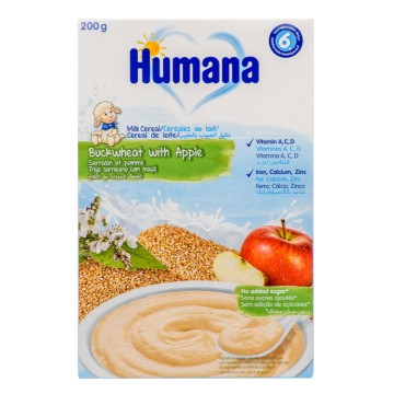Humana Bébé Crème Sarrasin & Pomme 6m+ 200gr