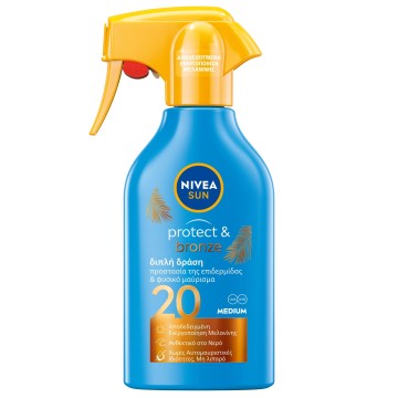 Nivea Sun Protect & Bronze Trigger Spray SPF 20, 270 ml