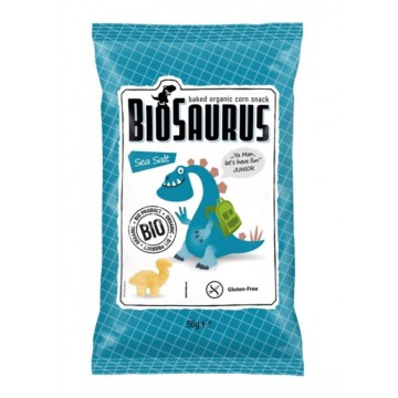 Biosaurus Organic Baked Corn Snack with Sea Salt 50g Biosaurus Organic Baked Corn Snack with Sea Salt 50g
