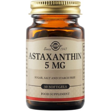 Solgar Астаксантин 5 мг, 30 мягких таблеток