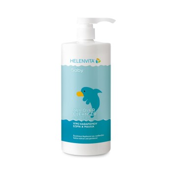 Helenvita Baby All Over Cleanser, Бебешки почистващ флуид за тяло и коса 1л
