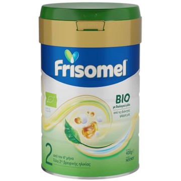 Frisomel Bio 2, Βιολογικό Γάλα από τον 6° Μήνα, 400g Frisomel Bio 2, Βιολογικό Γάλα από τον 6° Μήνα, 400g