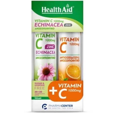 Health Aid Promo Vitamin C Echinacea Zinc, 20 Αναβράζοντα Δισκία & ... Health Aid Promo Vitamin C Echinacea Zinc, 20 Αναβράζοντα Δισκία & ...
